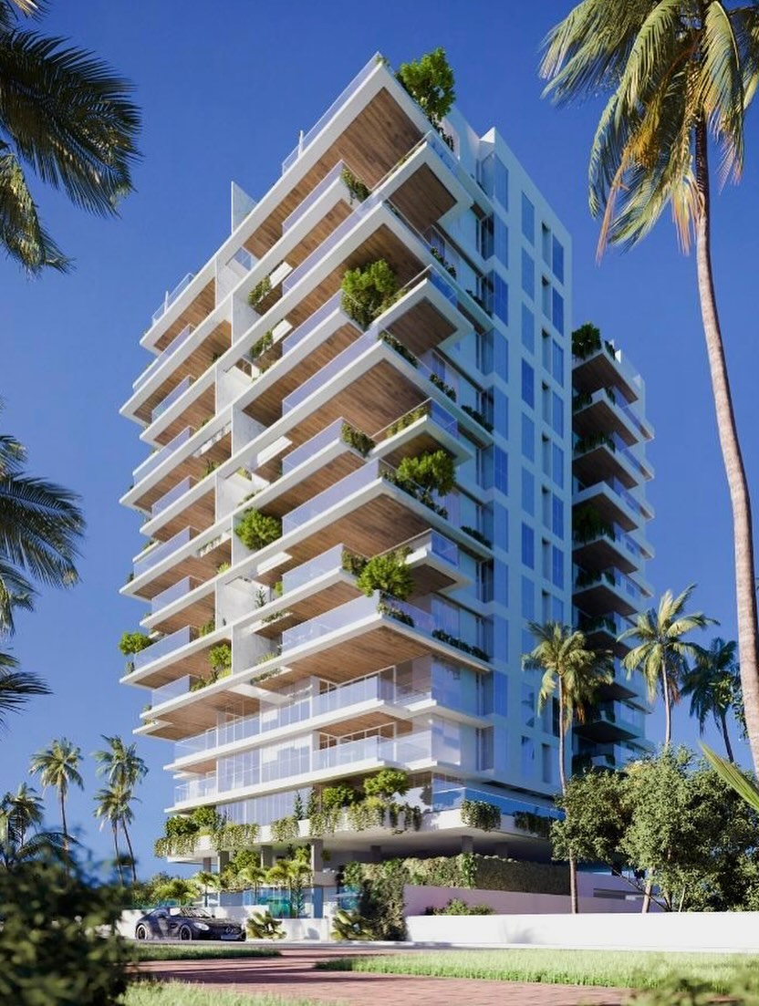 Torre do Residencial Jardins Maria Luiza em Ponta Verde